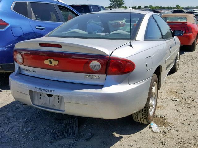 1G1JF12F847150714 - 2004 CHEVROLET CAVALIER L SILVER photo 4