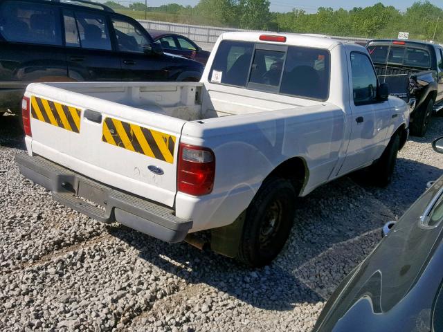 1FTYR10DX3PA98841 - 2003 FORD RANGER WHITE photo 4