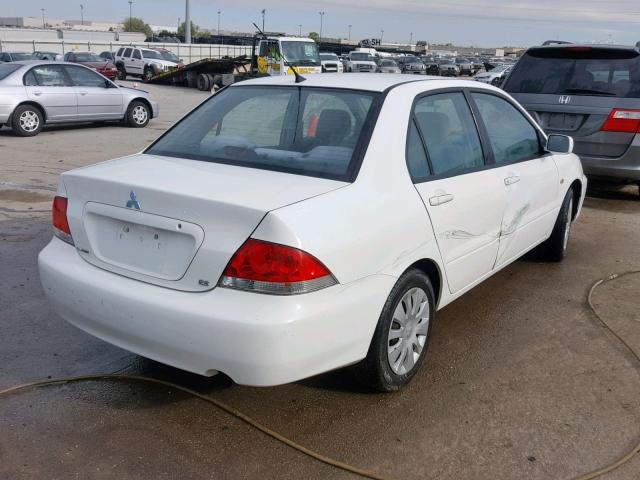 JA3AJ26E66U006319 - 2006 MITSUBISHI LANCER ES WHITE photo 4