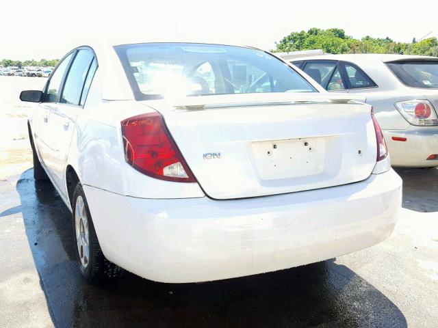 1G8AJ52F53Z195135 - 2003 SATURN ION LEVEL WHITE photo 3