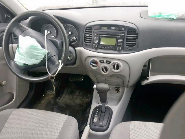 KMHCN46C58U239065 - 2008 HYUNDAI ACCENT GLS SILVER photo 9