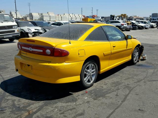 1G1JH12F937176019 - 2003 CHEVROLET CAVALIER L YELLOW photo 4