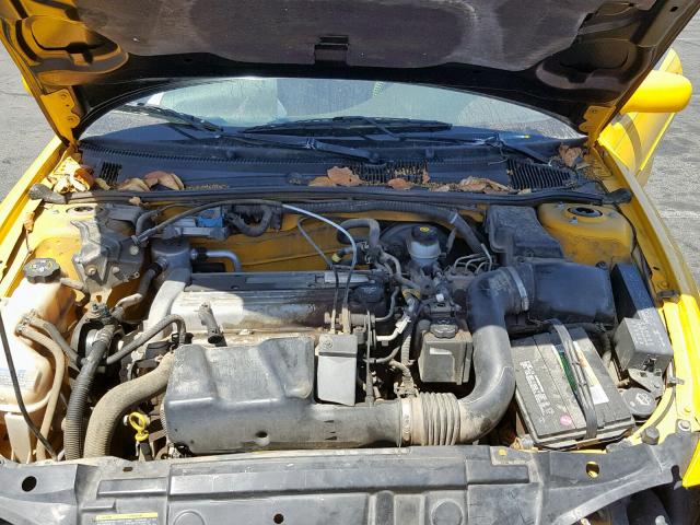 1G1JH12F937176019 - 2003 CHEVROLET CAVALIER L YELLOW photo 7