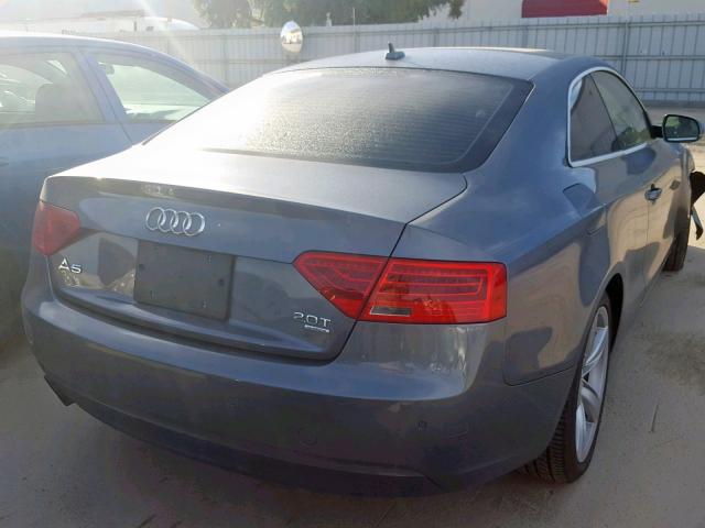 WAULFAFR6EA040914 - 2014 AUDI A5 PREMIUM GRAY photo 4