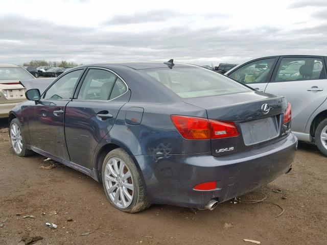 JTHCK262375012733 - 2007 LEXUS IS 250 CHARCOAL photo 3