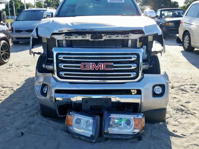 1GTG6DEN1J1103142 - 2018 GMC CANYON SLT SILVER photo 9