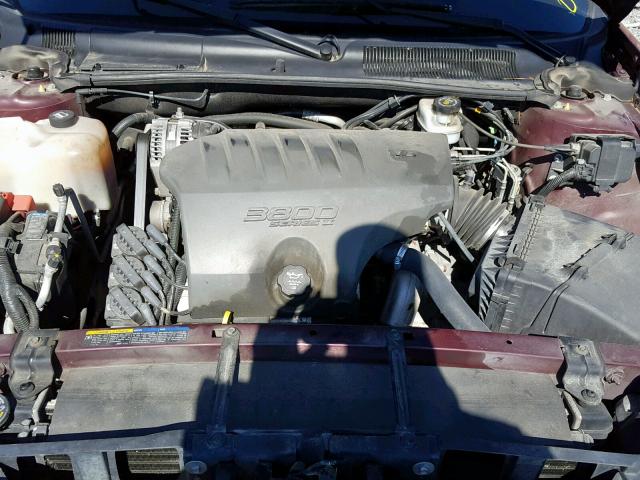 1G4HP52K94U143954 - 2004 BUICK LESABRE CU BURGUNDY photo 7