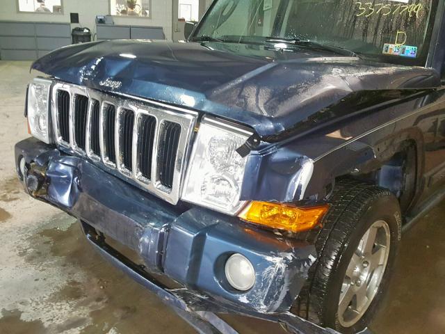 1J8HG48K19C502015 - 2009 JEEP COMMANDER 蓝色 照片 9