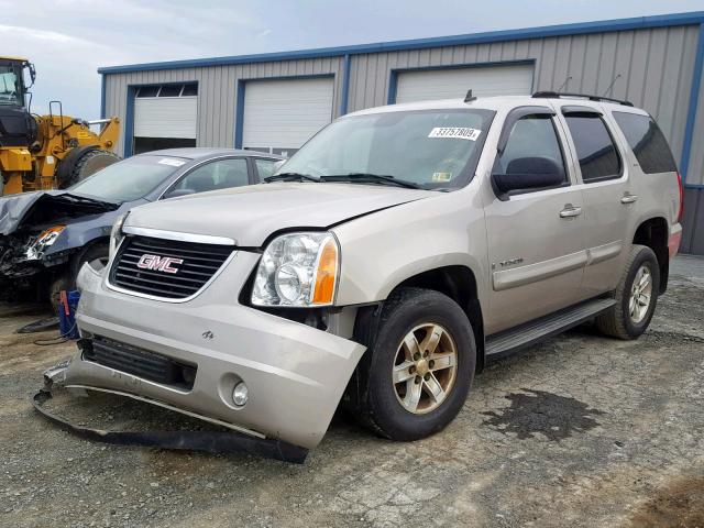 1GKFK13017R254557 - 2007 GMC YUKON BEIGE photo 2