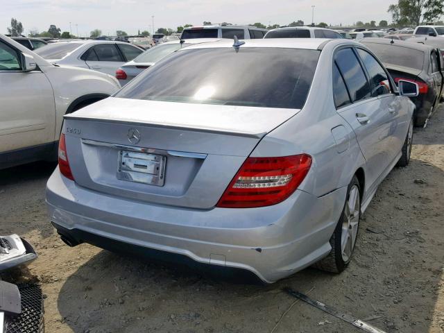 WDDGF4HBXER302897 - 2014 MERCEDES-BENZ C 250 SILVER photo 4