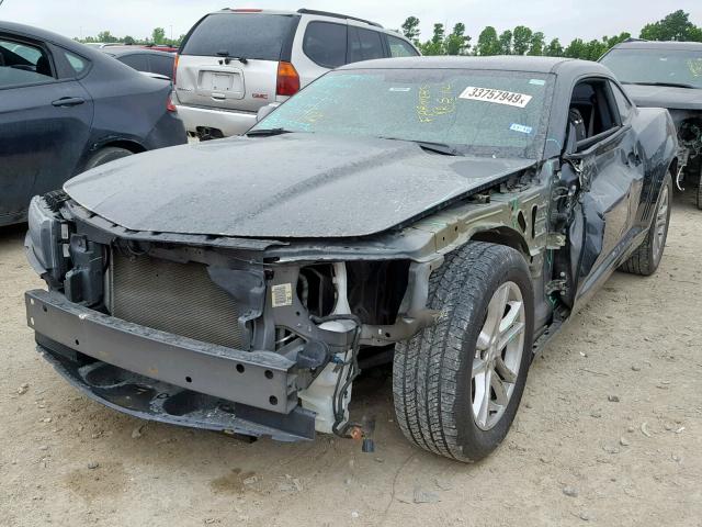 2G1FB1E30F9232053 - 2015 CHEVROLET CAMARO LS GRAY photo 2