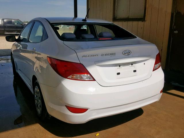 KMHCT4AE2HU248093 - 2017 HYUNDAI ACCENT SE WHITE photo 3