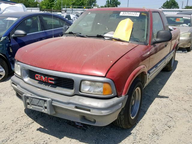 1GTCS19X8T8525357 - 1996 GMC SONOMA RED photo 2