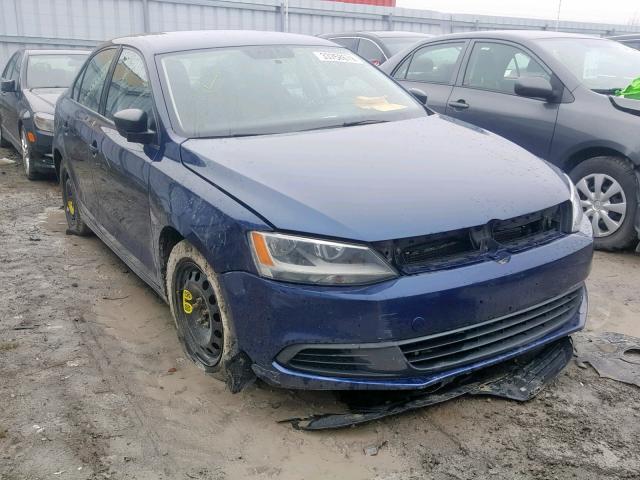 3VW2K7AJ0BM331838 - 2011 VOLKSWAGEN JETTA BASE BLUE photo 1