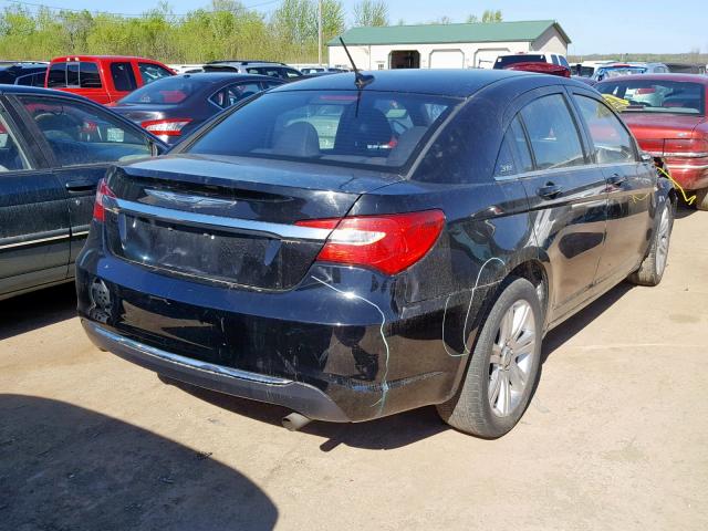 1C3CCBAB0DN670225 - 2013 CHRYSLER 200 LX BLACK photo 4