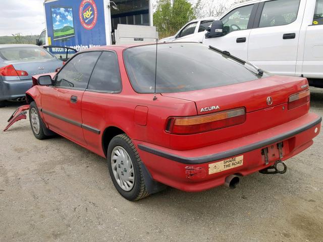 JH4DA9345NS032387 - 1992 ACURA INTEGRA RS RED photo 3