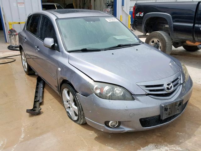 JM1BK343551218073 - 2005 MAZDA 3 HATCHBAC GRAY photo 1