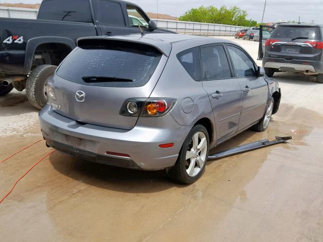 JM1BK343551218073 - 2005 MAZDA 3 HATCHBAC GRAY photo 4