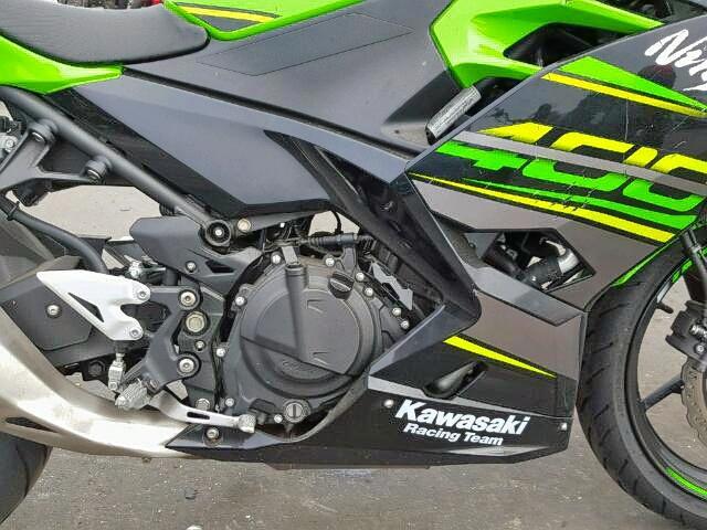 JKAEXKG14JDA14096 - 2018 KAWASAKI EX400 GREEN photo 9