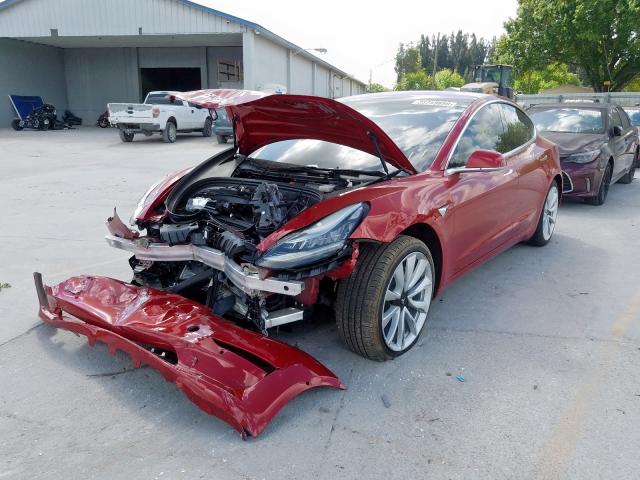 5YJ3E1EA8JF004614 - 2018 TESLA MODEL 3  photo 2