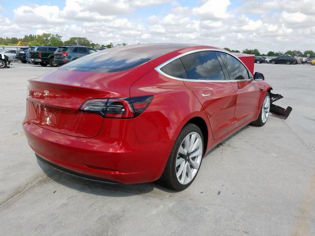 5YJ3E1EA8JF004614 - 2018 TESLA MODEL 3  photo 4