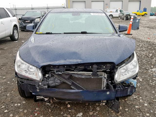 1G4GB5EG8AF126807 - 2010 BUICK LACROSSE C BLUE photo 7