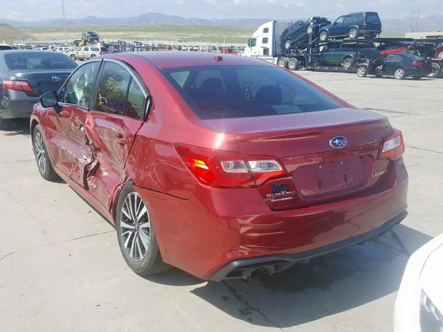 4S3BNAB69K3013185 - 2019 SUBARU LEGACY 2.5 RED photo 3