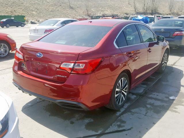 4S3BNAB69K3013185 - 2019 SUBARU LEGACY 2.5 RED photo 4