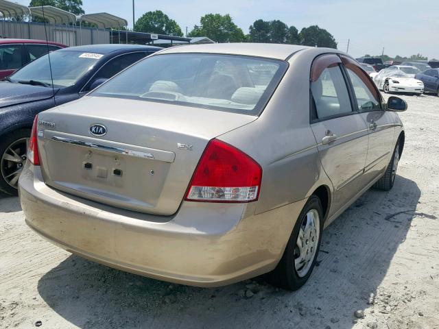 KNAFE121875474165 - 2007 KIA SPECTRA EX TAN photo 4