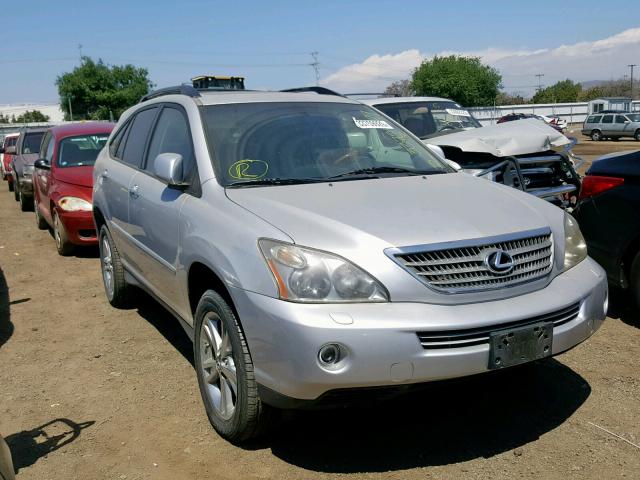 JTJHW31U282051064 - 2008 LEXUS RX 400H SILVER photo 1