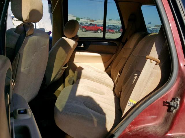 1GKDT13S332242970 - 2003 GMC ENVOY MAROON photo 6