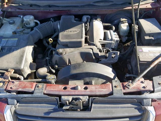 1GKDT13S332242970 - 2003 GMC ENVOY MAROON photo 7