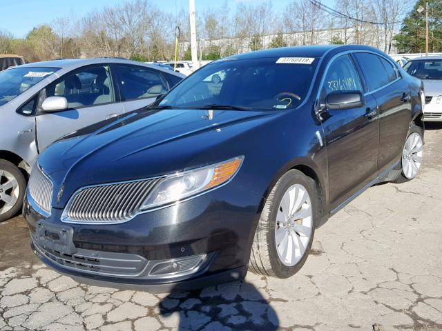 1LNHL9EK8EG602986 - 2014 LINCOLN MKS BLACK photo 2