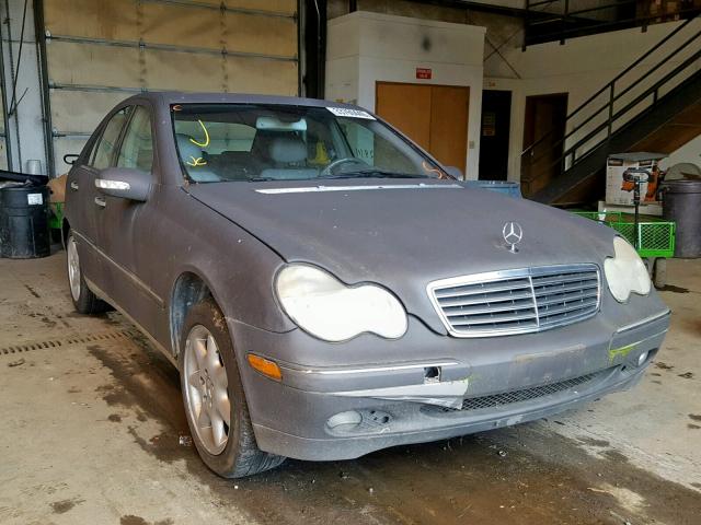 WDBRF61J02F232693 - 2002 MERCEDES-BENZ C 240 CHARCOAL photo 1