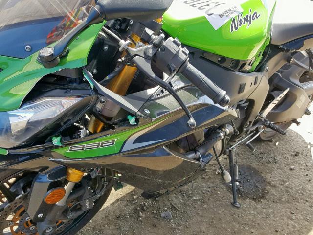 JKBZXJE13DA005936 - 2013 KAWASAKI ZX636 E GREEN photo 9