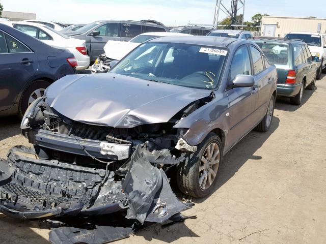 JM1BK12G071685687 - 2007 MAZDA 3 I GRAY photo 2