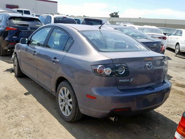 JM1BK12G071685687 - 2007 MAZDA 3 I GRAY photo 3