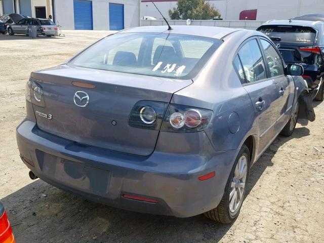 JM1BK12G071685687 - 2007 MAZDA 3 I GRAY photo 4