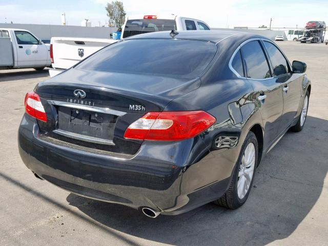 JN1EY1AP5CM910484 - 2012 INFINITI M35H BLACK photo 4