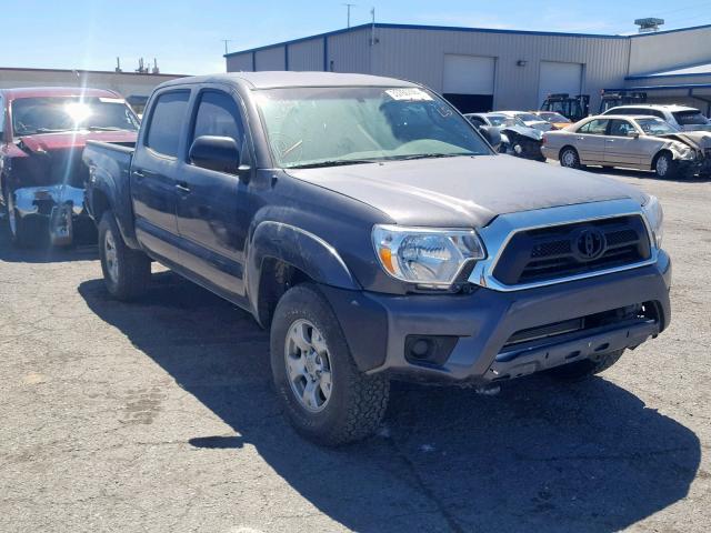 3TMJU4GNXEM168413 - 2014 TOYOTA TACOMA DOU GRAY photo 1