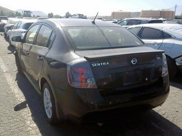 3N1AB6AP8CL700288 - 2012 NISSAN SENTRA 2.0 BLACK photo 3