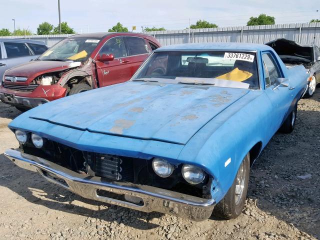 133809Z337667 - 1969 CHEVROLET EL CAMINO BLUE photo 2