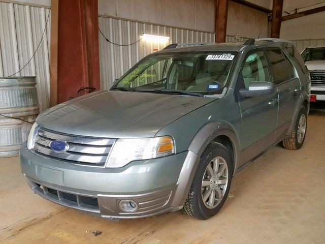 1FMDK02W58GA10678 - 2008 FORD TAURUS X S GREEN photo 2