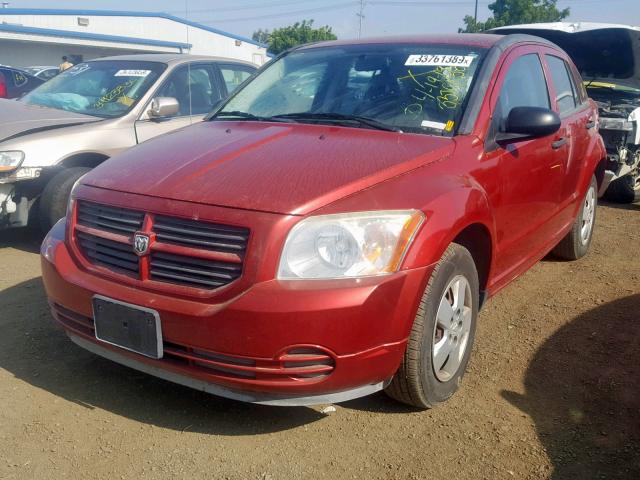 1B3HB28B37D545189 - 2007 DODGE CALIBER RED photo 2