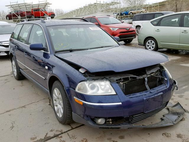 WVWVD63B33E135409 - 2003 VOLKSWAGEN PASSAT GLS BLUE photo 1