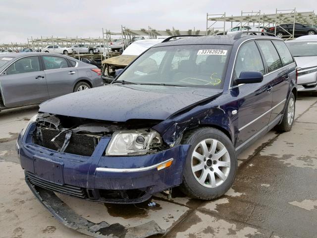 WVWVD63B33E135409 - 2003 VOLKSWAGEN PASSAT GLS BLUE photo 2