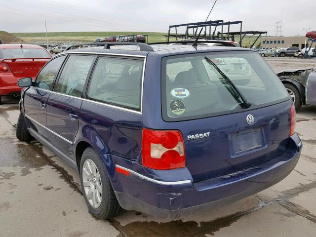 WVWVD63B33E135409 - 2003 VOLKSWAGEN PASSAT GLS BLUE photo 3