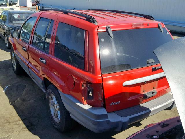 1J4G258S6XC538524 - 1999 JEEP GRAND CHER RED photo 3