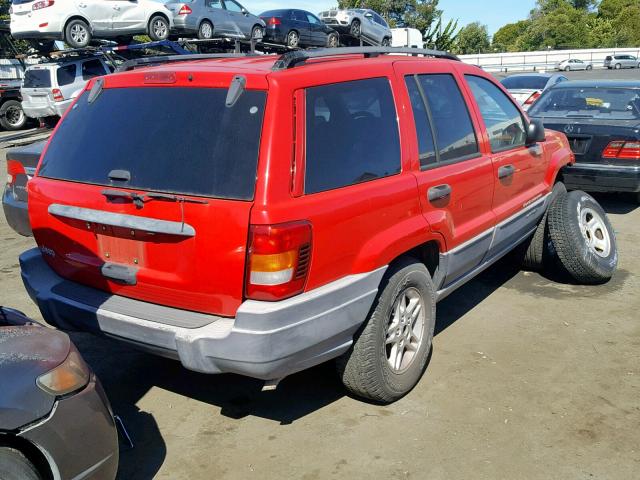 1J4G258S6XC538524 - 1999 JEEP GRAND CHER RED photo 4