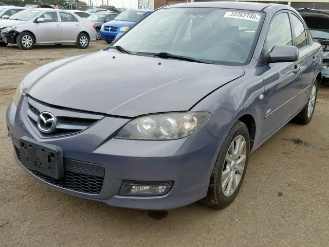 JM1BK324081799370 - 2008 MAZDA 3 S GRAY photo 2